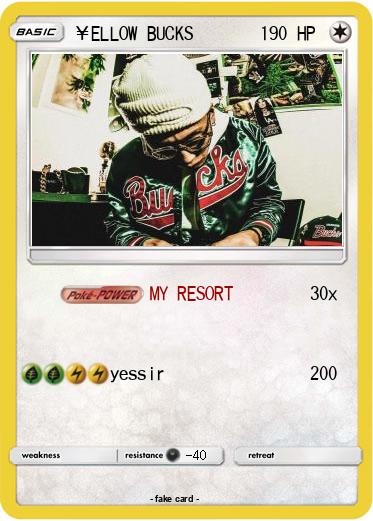 Pokemon ￥ELLOW BUCKS
