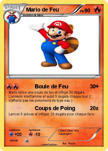 Pokemon Mario de Feu
