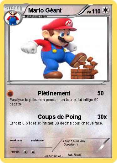 Pokemon Mario Géant