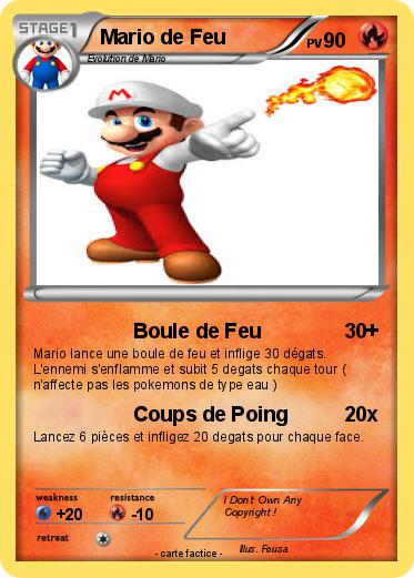 Pokemon Mario de Feu