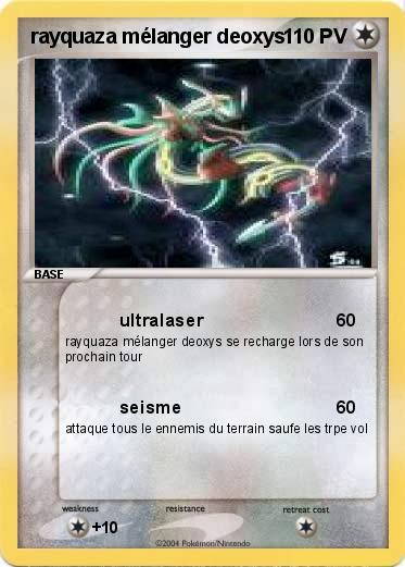 Pokemon rayquaza mélanger deoxys