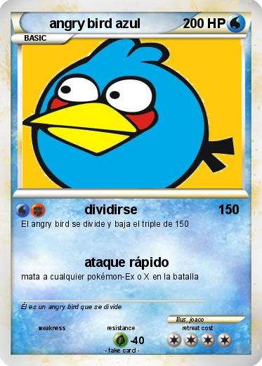 Pokemon angry bird azul