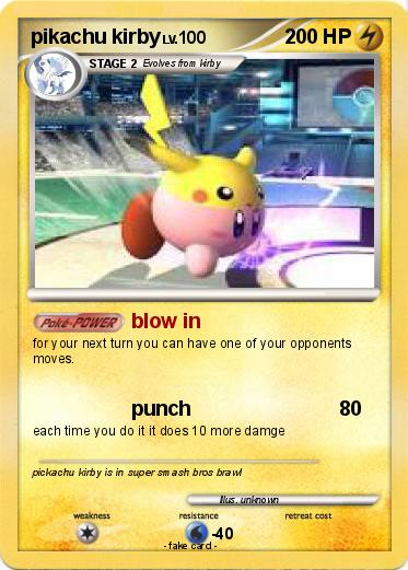 Pokemon pikachu kirby