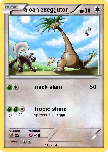 Pokemon aloan exeggutor