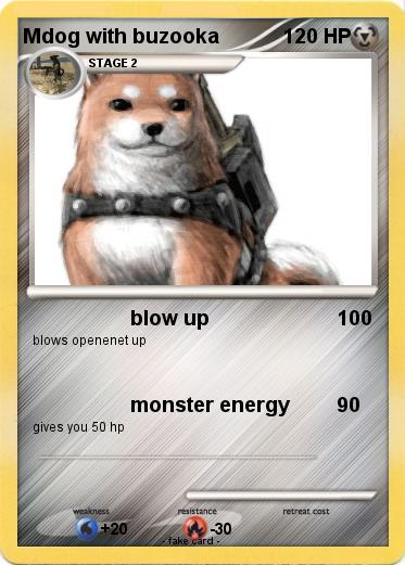 Pokemon Mdog with buzooka