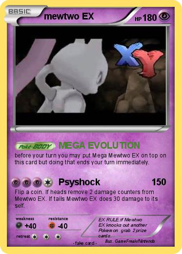 Pokemon mewtwo EX