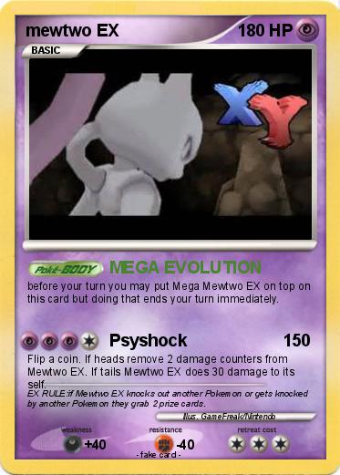 Pokemon mewtwo EX