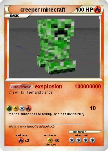 Pokemon creeper minecraft