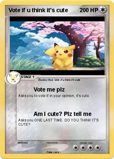 Pokemon Vote if u think it's cute