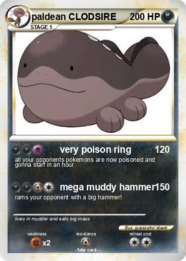 Pokemon paldean CLODSIRE