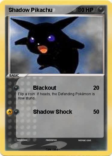 Pokemon Shadow Pikachu