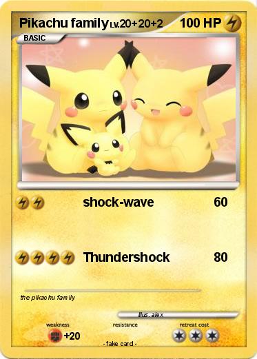Pokemon Pikachu family