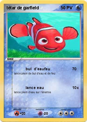 Pokemon tétar de garfield