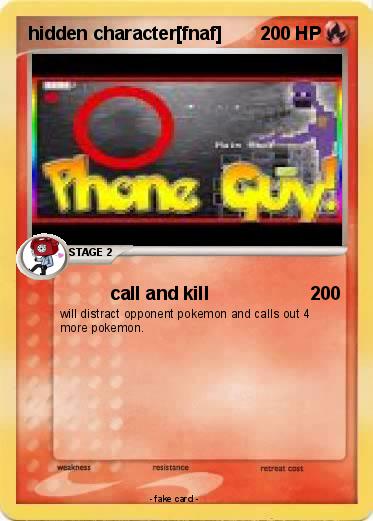 Pokemon hidden character[fnaf]