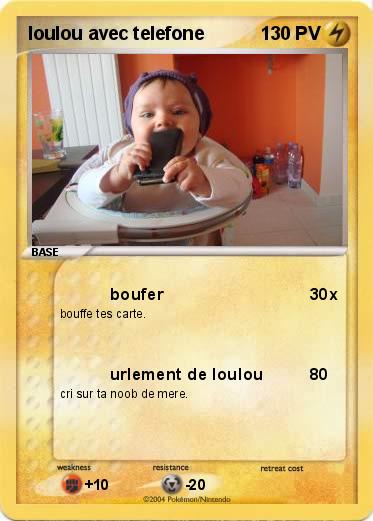 Pokemon loulou avec telefone