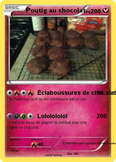 Pokemon Poutig au chocolat