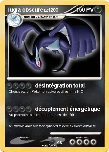 Pokemon lugia obscure