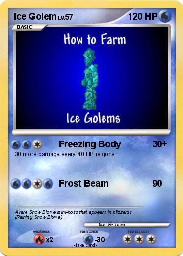 Pokemon Ice Golem