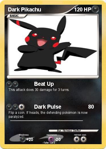 Pokemon Dark Pikachu