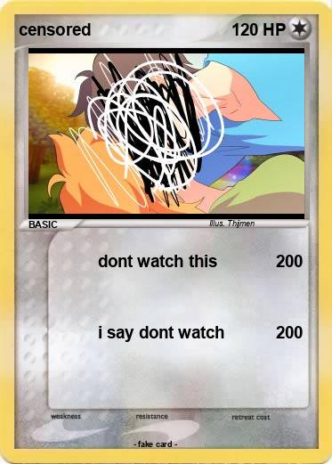 Pokemon censored