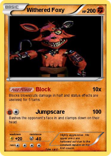 Pokemon Withered Foxy