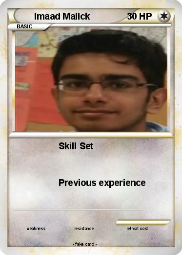 Pokemon Imaad Malick