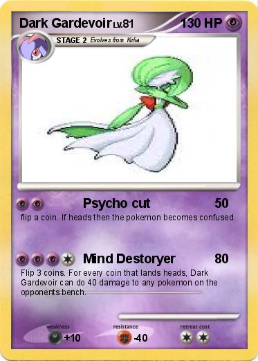 Pokemon Dark Gardevoir