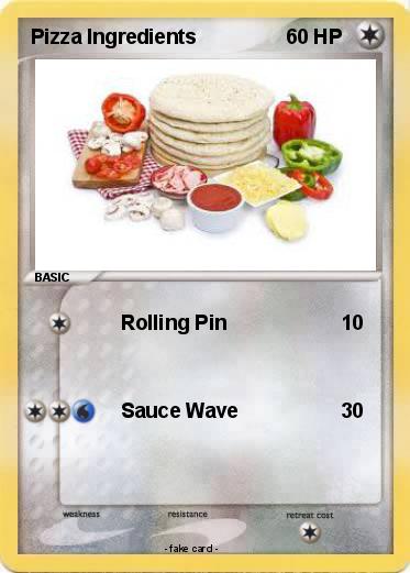 Pokemon Pizza Ingredients