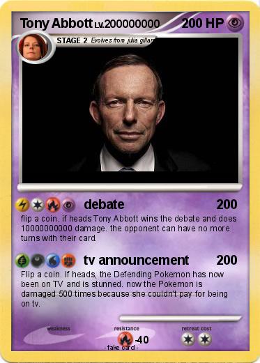 Pokemon Tony Abbott