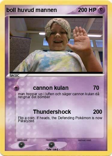 Pokemon boll huvud mannen