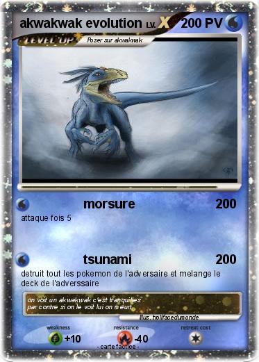 Pokemon akwakwak evolution