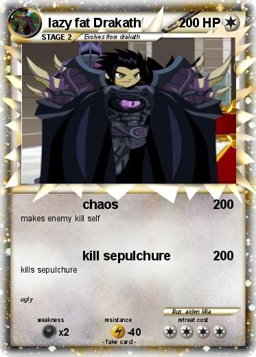 Pokemon lazy fat Drakath