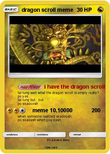 Pokemon dragon scroll meme