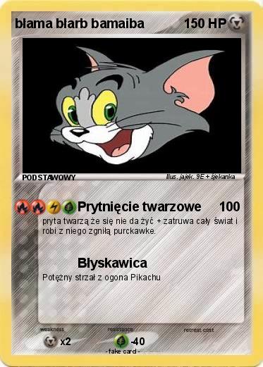Pokemon błama błarb bamaiba