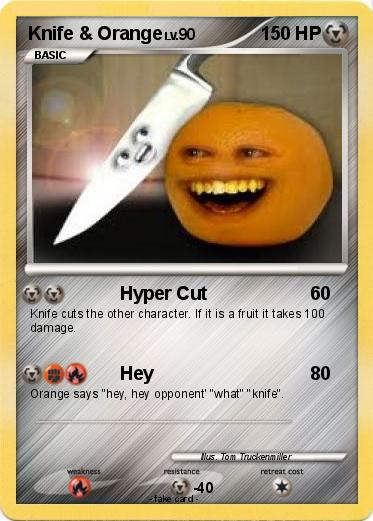 Pokemon Knife & Orange