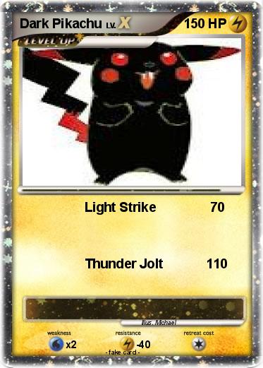 Pokemon Dark Pikachu