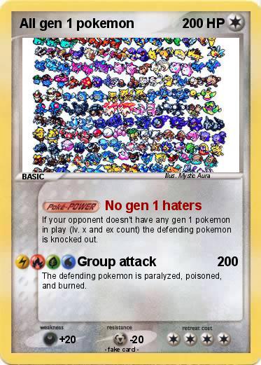 Pokemon All gen 1 pokemon