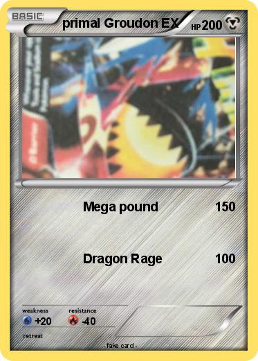 Pokemon primal Groudon EX