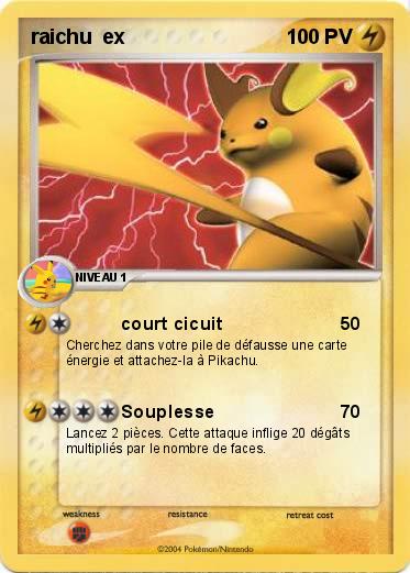 Pokemon raichu  ex