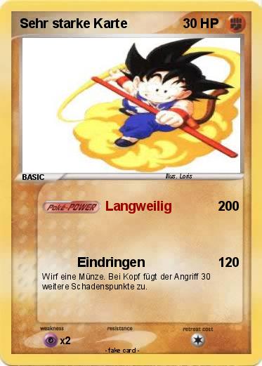 Pokemon Sehr starke Karte