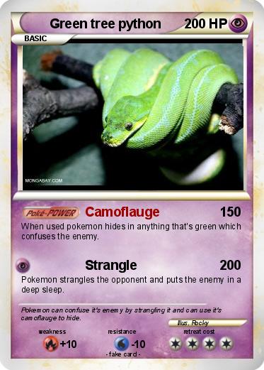 Pokemon Green tree python