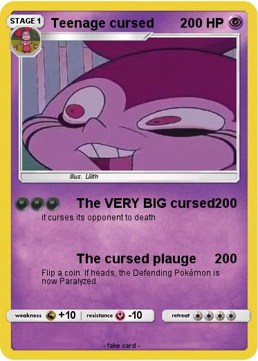 Pokemon Teenage cursed