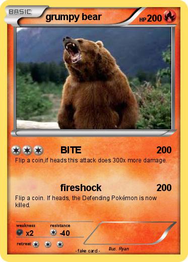 Pokemon grumpy bear