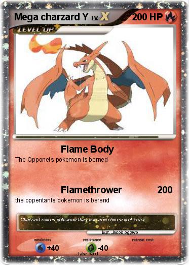Pokemon Mega charzard Y