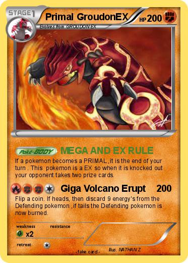 Pokemon Primal GroudonEX