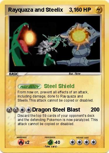 Pokemon Rayquaza and Steelix    3,1