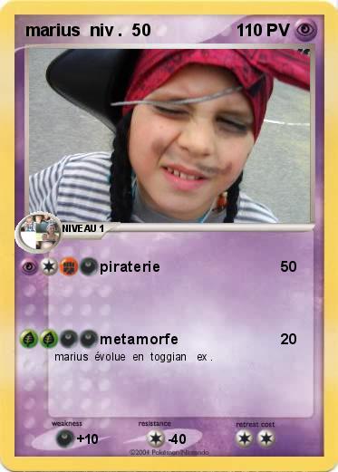 Pokemon marius  niv .  50