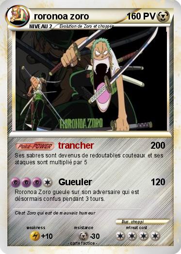 Pokemon roronoa zoro