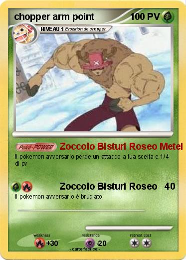 Pokemon chopper arm point
