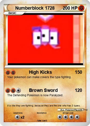Pokemon Numberblock 1728